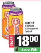 Super C Sparkling Glucose Drink-For Any 2 x 500ml