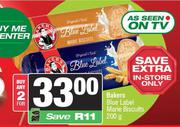 Bakers Blue Label Marie Biscuits-For Any 2 x 200g