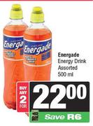 Energade Energy Drink Assorted-For Any 2 x 500ml