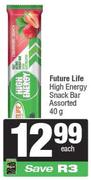 Future Life High Energy Snack Bar Assorted-40g