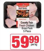 Country Fair Fresh Chicken Braai Pack 5 Piece-Per Kg