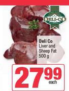 Deli Co Liver & Sheep Fat-500g