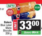 Bakers Blue Label Marie Biscuits-For 2 x 200g