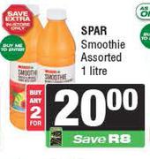 Spar Smoothie Assorted-For 2 x 1L