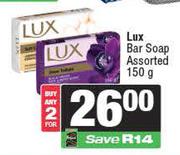Lux Bar Soap Assorted-For 2 x 150g