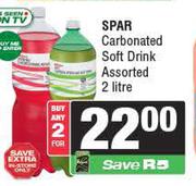 Spar Carbonated Soft Drink Assorted-For 2 x 2L