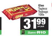 Glen Tagless Teabags-100s Per Pack