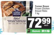 Farmer Brown Frozen Chicken Breast Fillets-1Kg