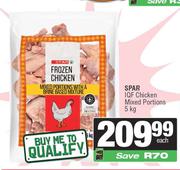Spar IQF Chicken Mixed Portions-5Kg
