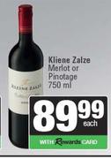 Kleine Zalze Merlot Or Pinotage-750ml