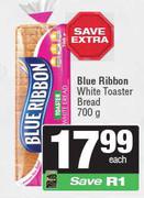 Blue Ribbon White Toaster Bread-700g Each