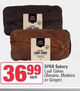Spar Bakery Loaf Cakes (Banana, Madeira Or Ginger)-Each