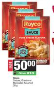 Royco Sauces, Gravies Or Marinades Assorted-For 3 x 38g