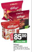 Kellogg's Instant Noodles Any 2 Core Or Hot & Spicy Plus Stir Fry Noodles 5s-For 3
