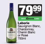 Laborie Sauvignon Blanc,Chardonnay,Chenin Blanc Or Rose-750ml