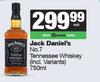 Jack Daniel's No.7 Tennessee Whisky-750ml
