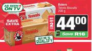 Bakers Tennis Biscuits-For 2 x 200g