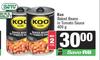 Koo Baked Beans In Tomato Sauce-For 2 x 400g