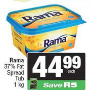Rama 37% Fat Spread Tub-1Kg