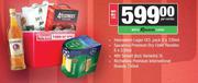 Heineken Lager UCL 8x330ml+Savanna Premium Handies 6x330ml+4th Street 5L-For All