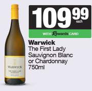 Warwick The First Lady Sauvignon Blanc Or Chardonnay-750ml