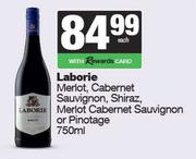 Laborie Merlot,Cabernet Sauvignon,Shiraz,Merlot Cabernet Sauvignon Or Pinotage-750ml