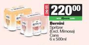 Bernini Spritzer Cans-For 2 x 6 x 500ml