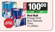 Red Bull Energy Drink Cans-For 2 x 4 x 250ml