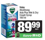 Vicka Xtra Strong Acta Plus Wet & Dry Cough Syrup-100ml