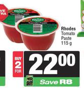 Rhodes Tomato Paste-For 2 x 115g