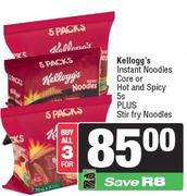 Kellogg's Instant Noodles Core Or Hot & Spicy 5s Plus Stir Fry Noodles-For 3