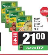 Knorr Packet Soups Assorted-For 4 x 45g