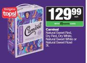 Carnival NL Sweet Red,Dry Red,White,NL Sweet White Or NL Sweet Rose-3L