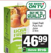    Liqui-Fruit Pure Fruit Juice-2 Ltr Ecah