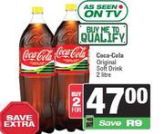    Coca-Cola Original Soft Drink-For 2 x 2Ltr