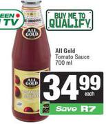   All Gold Tomato Sauce-700ml Each