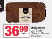 Spar Bakery Loaf Cakes (Banana, Madeira Or Ginger)-Each