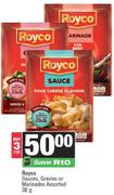 Royco Sauces, Gravies Or Marinades Assorted-For 3 x 38g