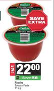 Rhodes Tomato Paste-For 2 x 115g