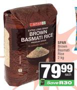 Spar Brown Basmati Rice-2Kg