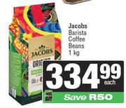 Jacobs Barista Coffee Beans-1Kg