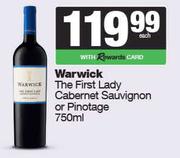 Warwick The First Lady Cabernet Sauvignon Or Pinotage-750ml