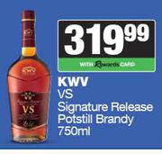 KWV VS Signature Release Potstill Brandy-750ml