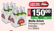Stella Artois Premium Lager Handies-For 2 x 6 x 330ml