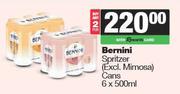 Bernini Spritzer Cans-For 2 x 6 x 500ml