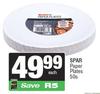 Spar Paper Plates-50s