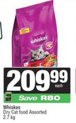 Whiskas Dry Cat Food Food Assorted-2.7Kg