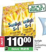 Sunlight 5 In 1 Handwashing Powder-For 2 x 2Kg