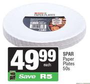 Spar Paper Plates-50s