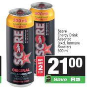Score Energy Drink Assorted-For 2 x 500ml